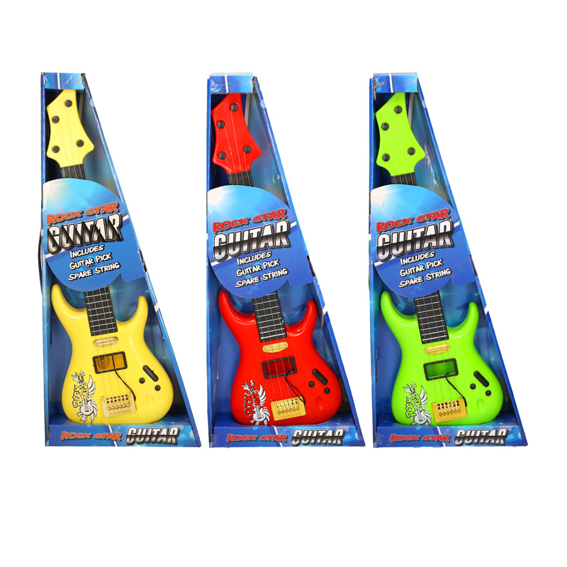 Kids Rock Guitar Toy – 4-String Musical Instrument (3 Assorted