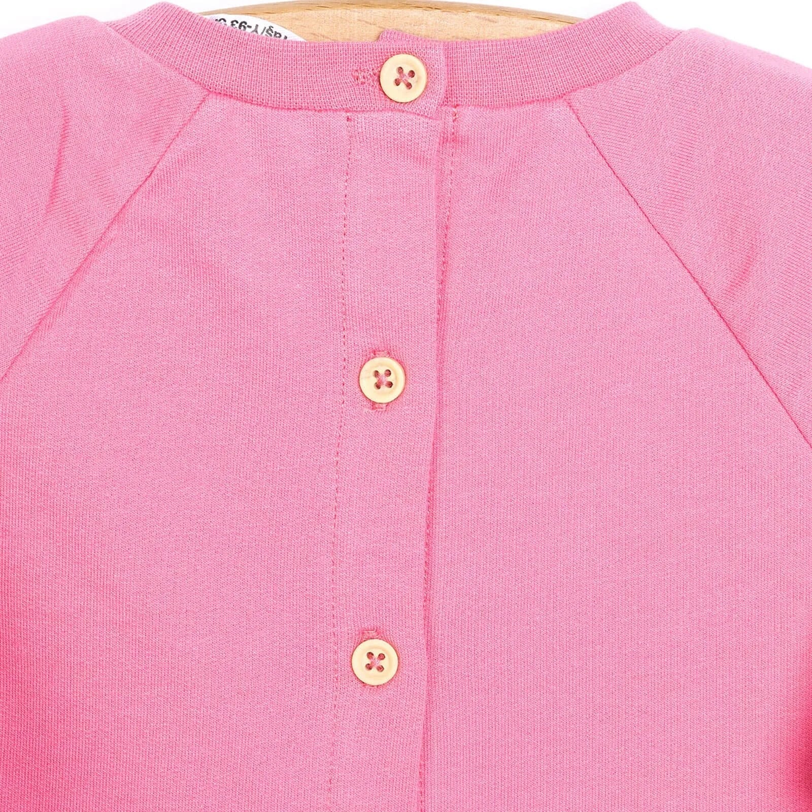 Ffrog Sgetch Nittedig Grychog HelloBaby Basic i Ferched - Pinc