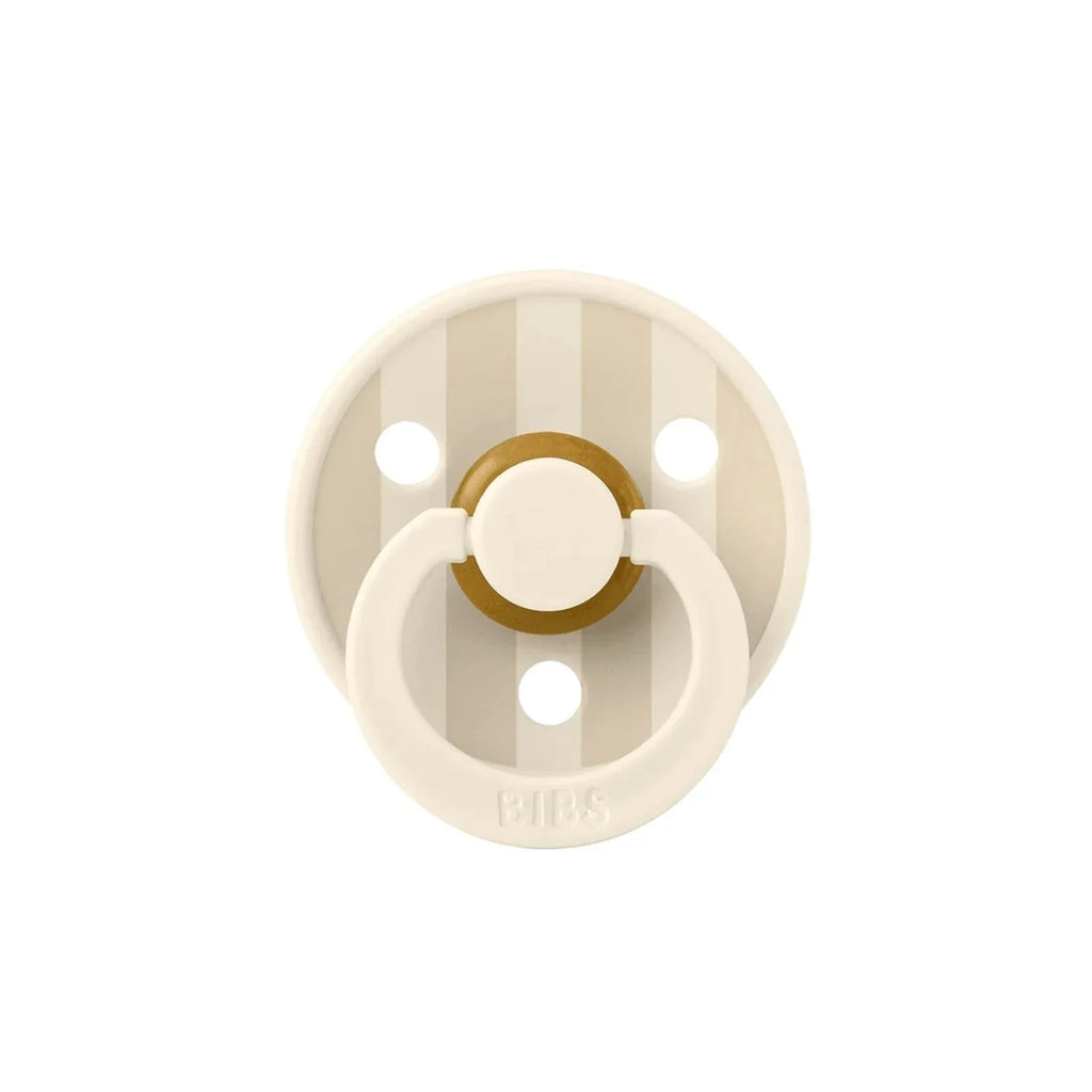 BIBS Pin Dummies Llaethog 0-6 mis Pecyn o 2 - Ifori a Fanila