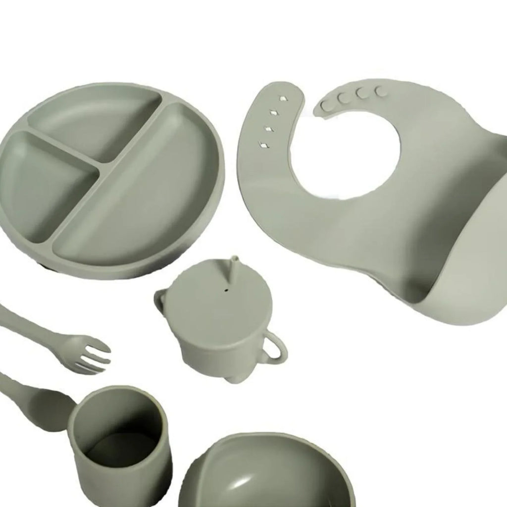 BLW Essentials Silicone Feeding Set - Sage