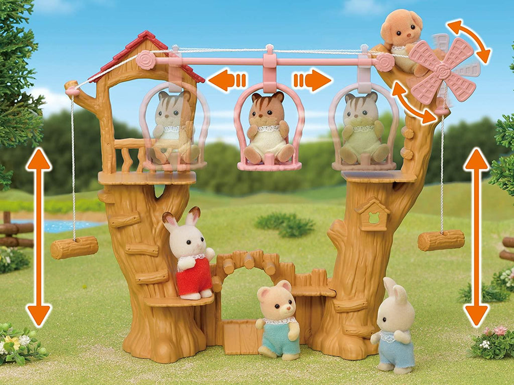 Set Chwarae Parc Rhaffordd i Fabanod Sylvanian Families ar gyfer Plant 3 Oed a Hŷn