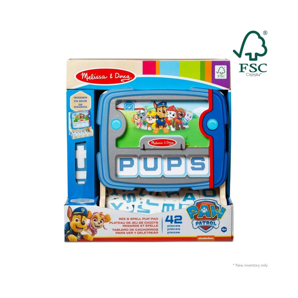 Melissa &amp; Doug Paw Patrol Pad Pypedau Gweld a Sillafu