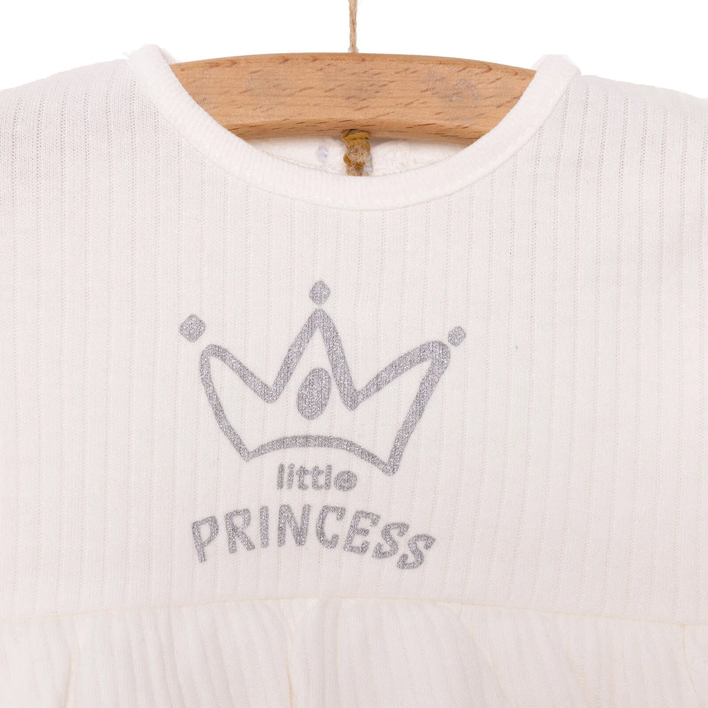 HelloBaby Little Life Newborn Girl Dress - Ecru