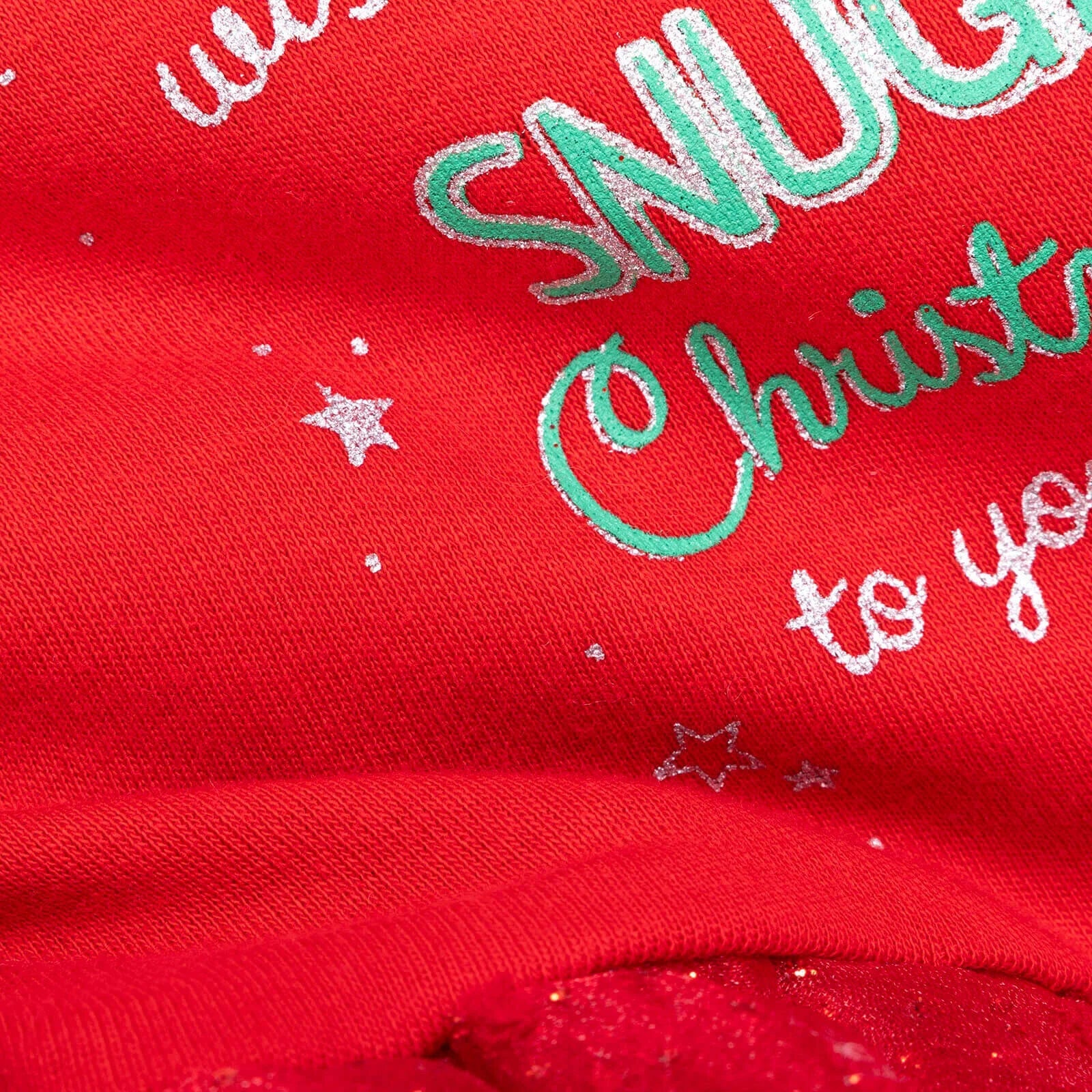 Bodysuit Nadolig Bebetto i Faban - Coch