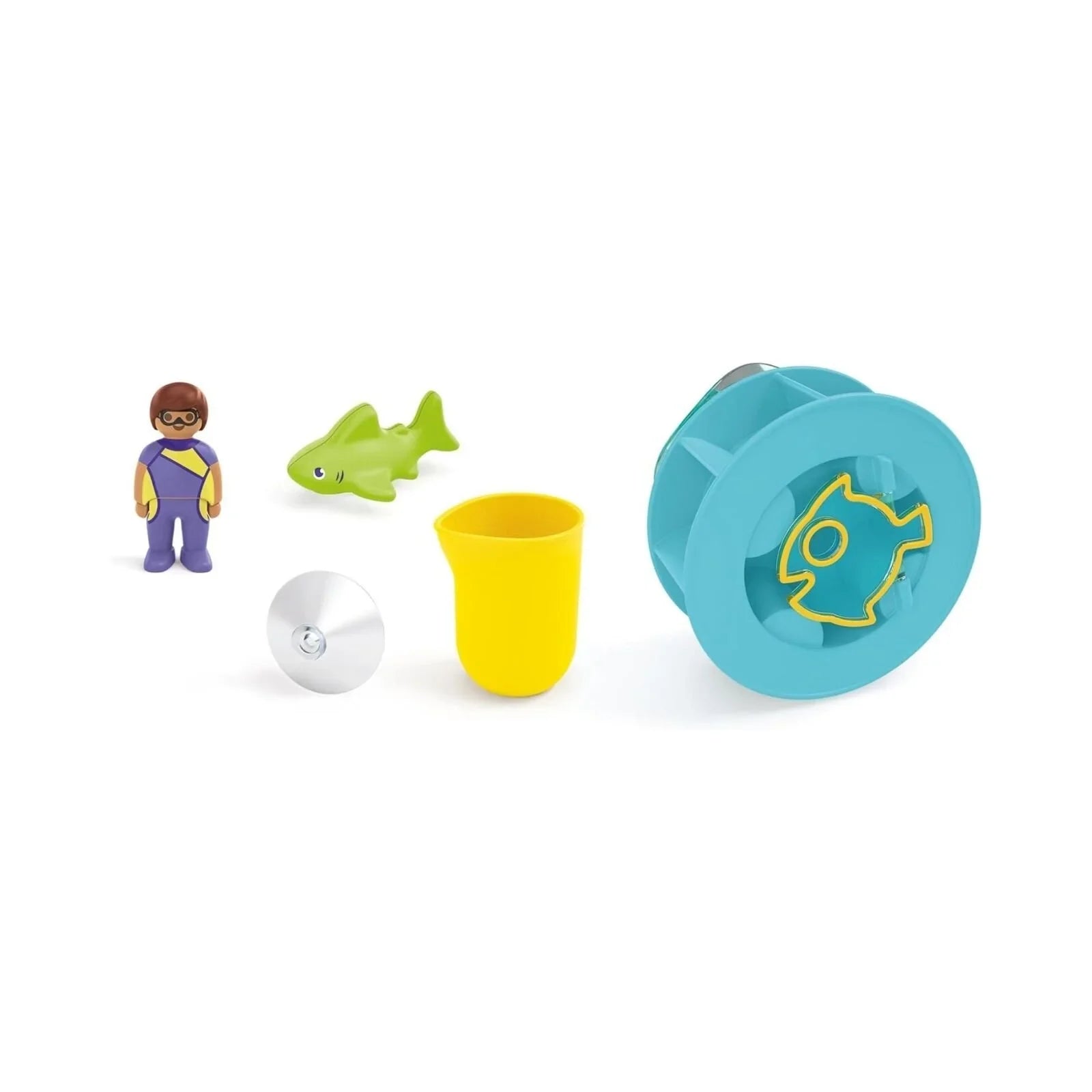 Playmobil Junior Aqua 71688 Water Wheel with Baby Shark