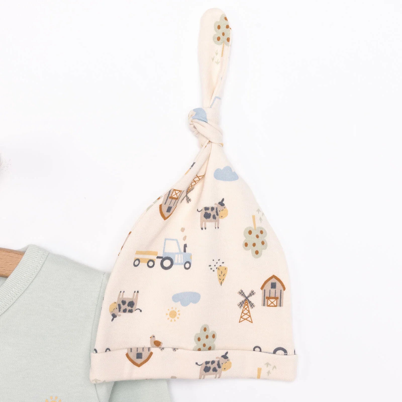 Set Rhodd i Faban Newydd HelloBaby 5 Darn - Gwyrdd