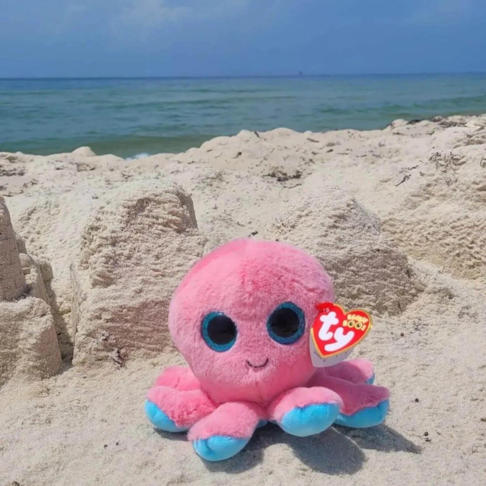 Oktopws Sheldon o'r gyfres Ty Beanie Boo