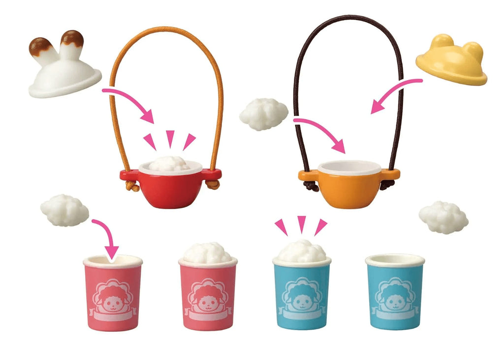 Set Chwarae Tair Olwyn ar gyfer Dosbarthu Popcorn Sylvanian Families ar gyfer Plant 3 Oed a Hŷn