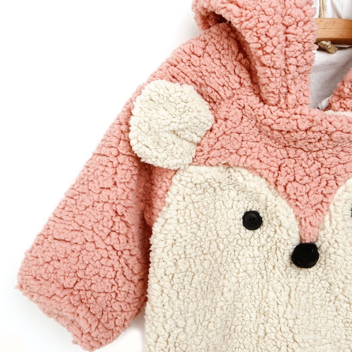 Siwmpsuit Traedig Welsoft Siâp Ceirw Bach Newydd-anedig Midimod - Pinc Ysgafn