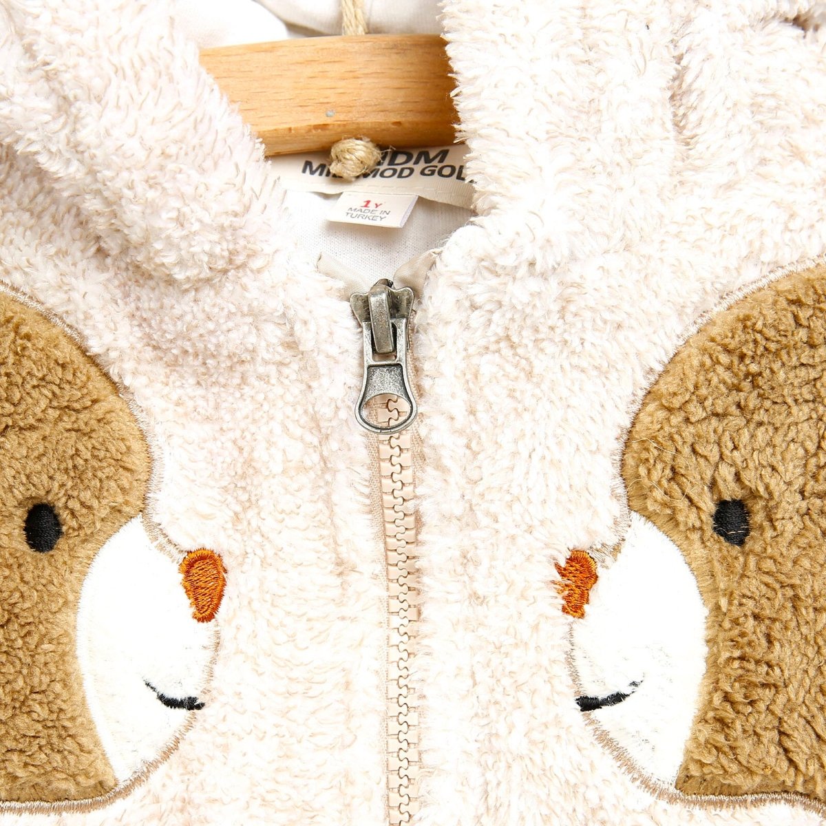 Siwmpsuit Traed i Fabanod Midimod Newborn Cute Bears Welsoft - Beige