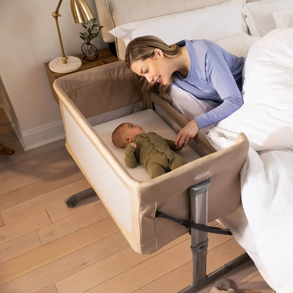 Graco Sweet2Sleep Bedside Crib - Oatmeal