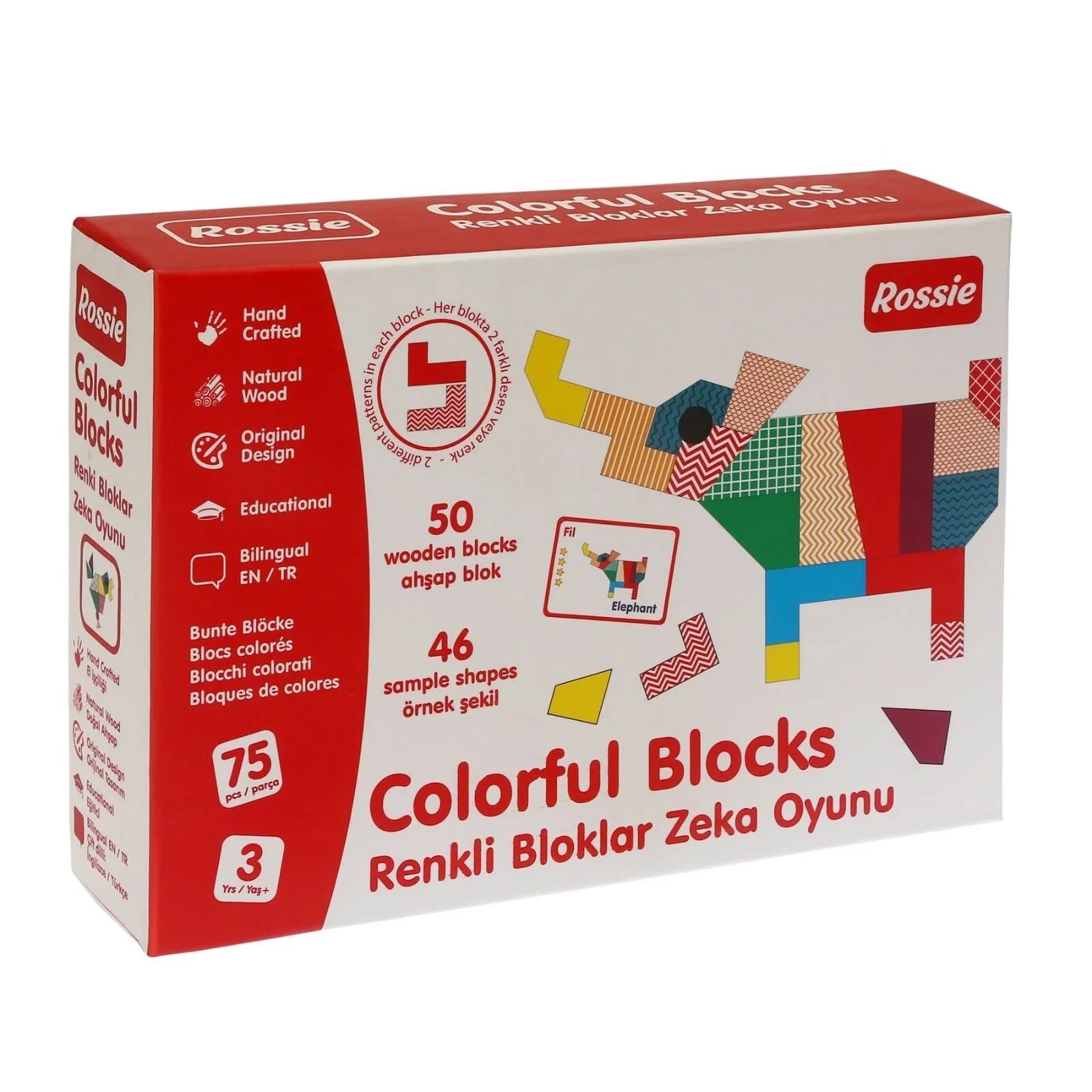Rossie Colored Wooden Blocks