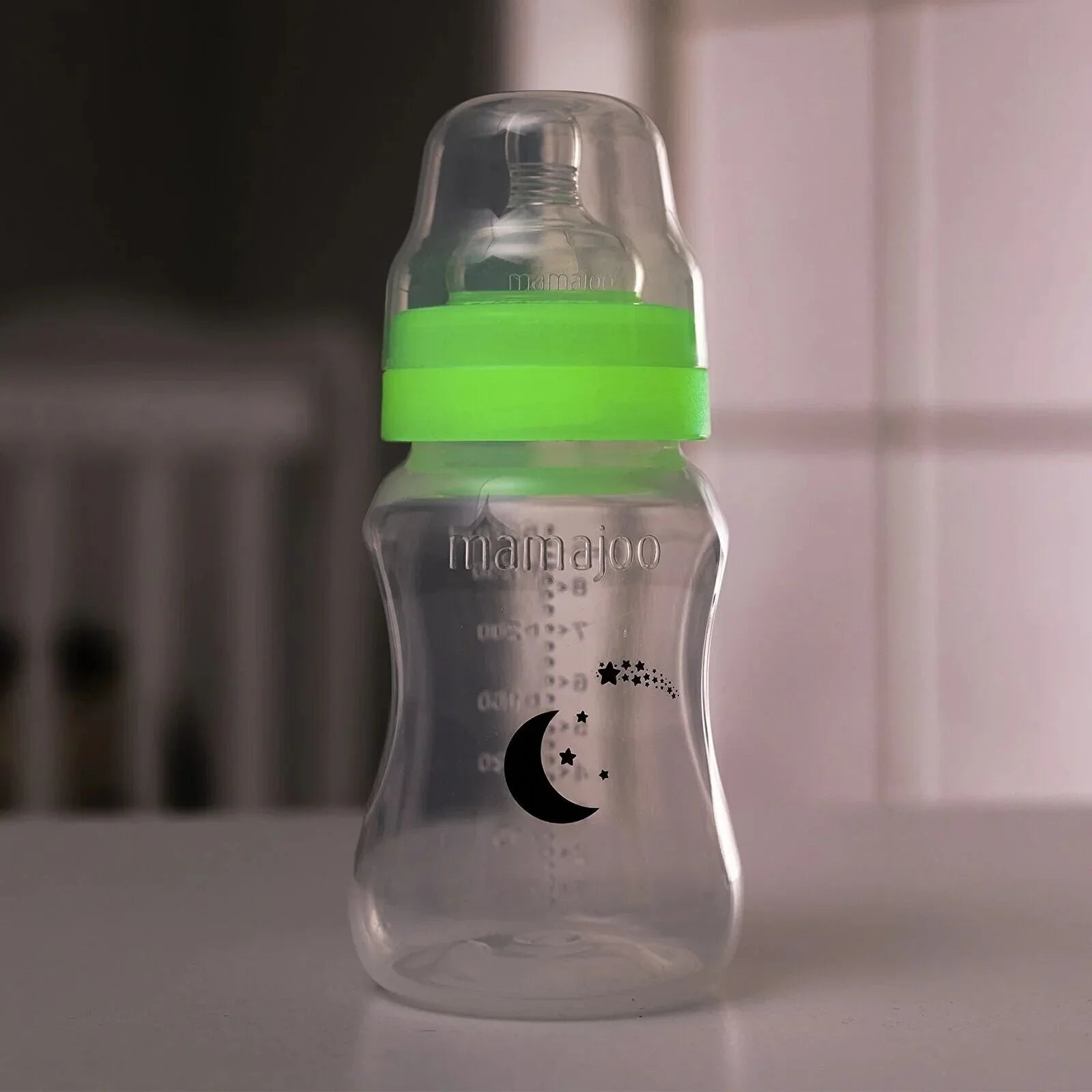 Potel Baban Mamajoo Gwrth-Golic Yn Tywynnu PP 6+ mis 250ml