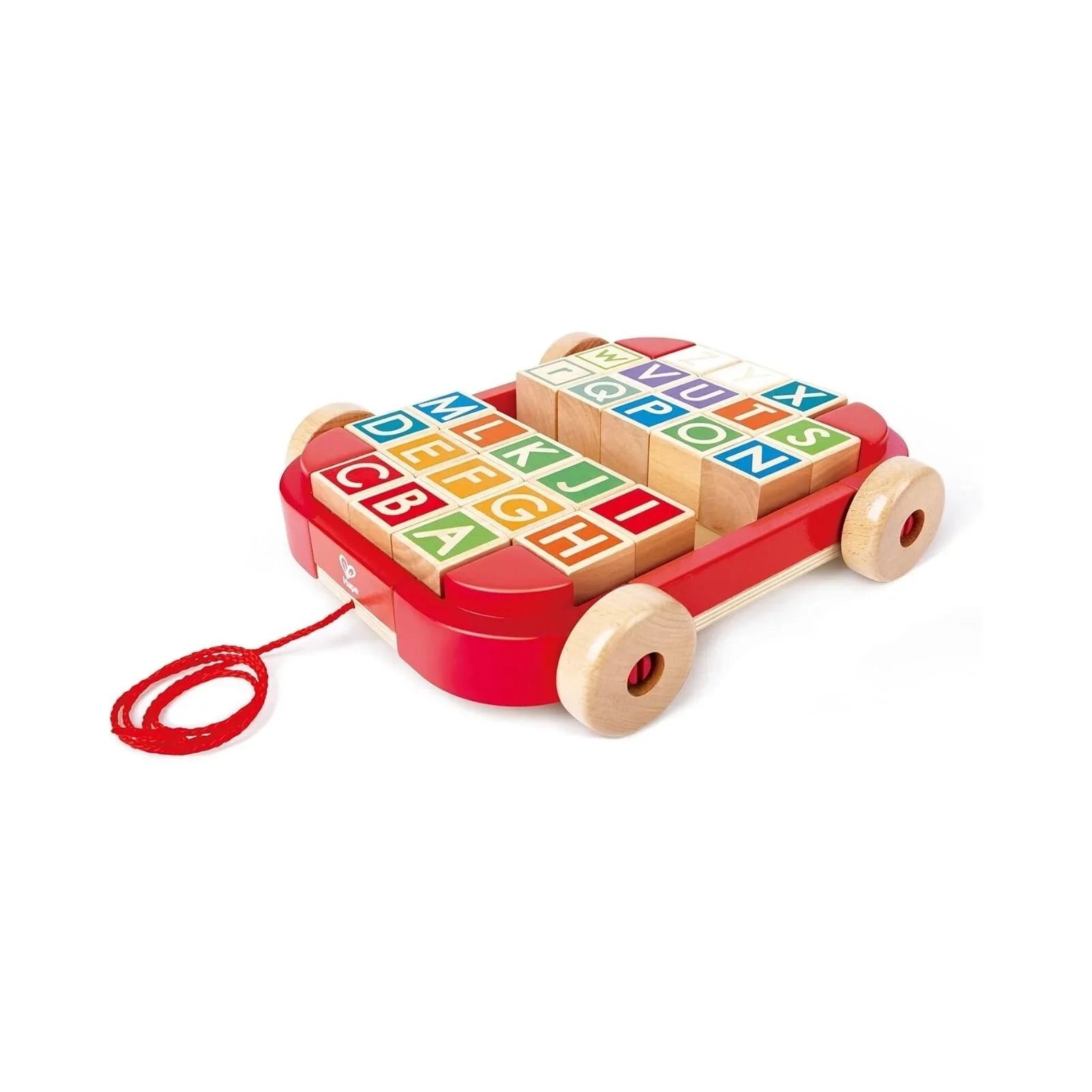 Hape Pull Along Cart with Stacking Blocks