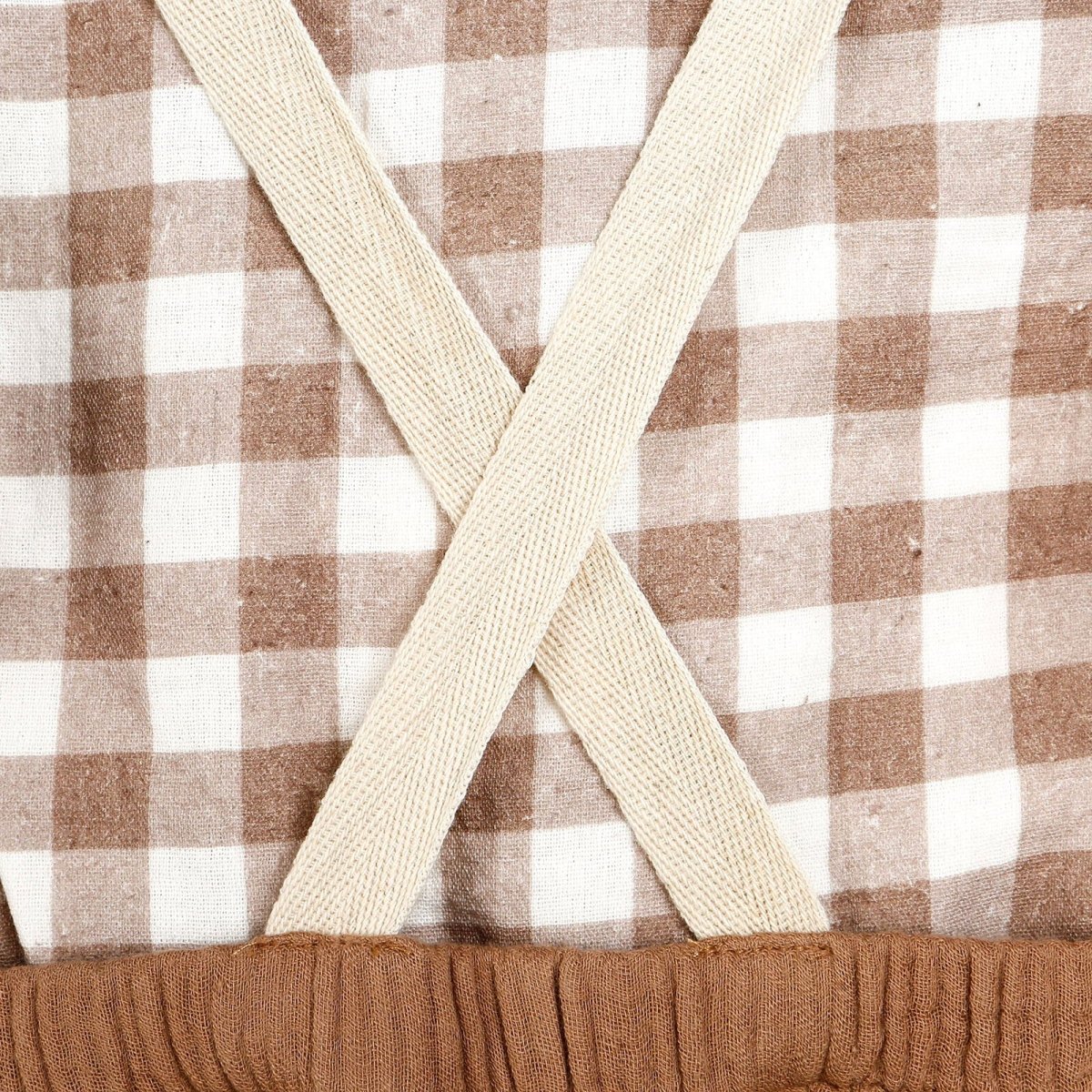 Dillad Babis Newydd-anedig HelloBaby o Fwslin - Siwmper - Brown