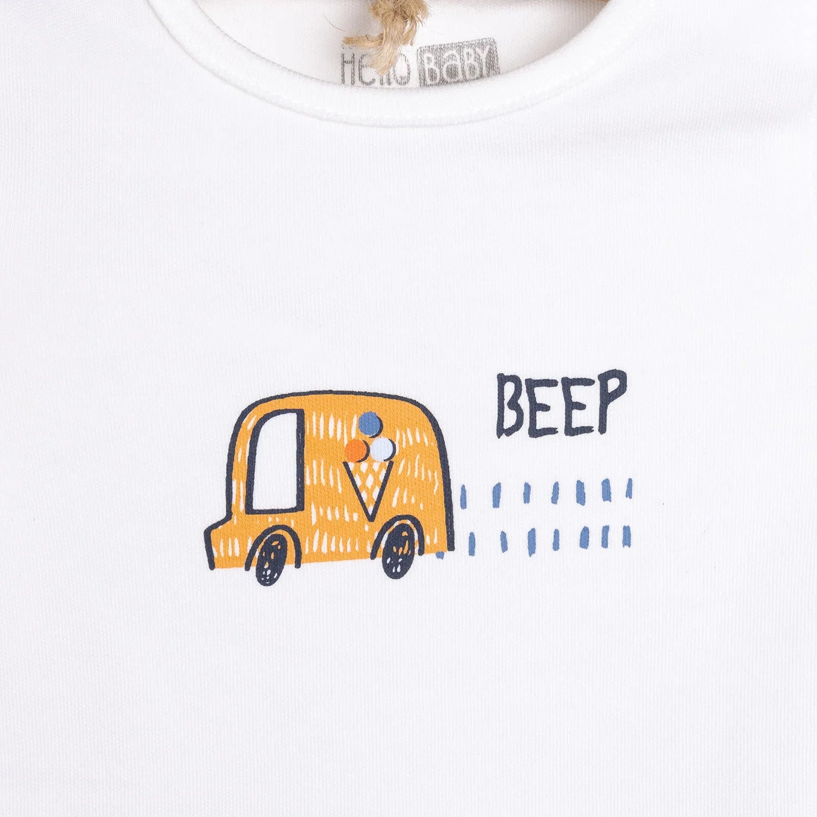 Set Cychwynnol Newydd-anedig Unisex HelloBaby 4 pcs - Glas Tywyll