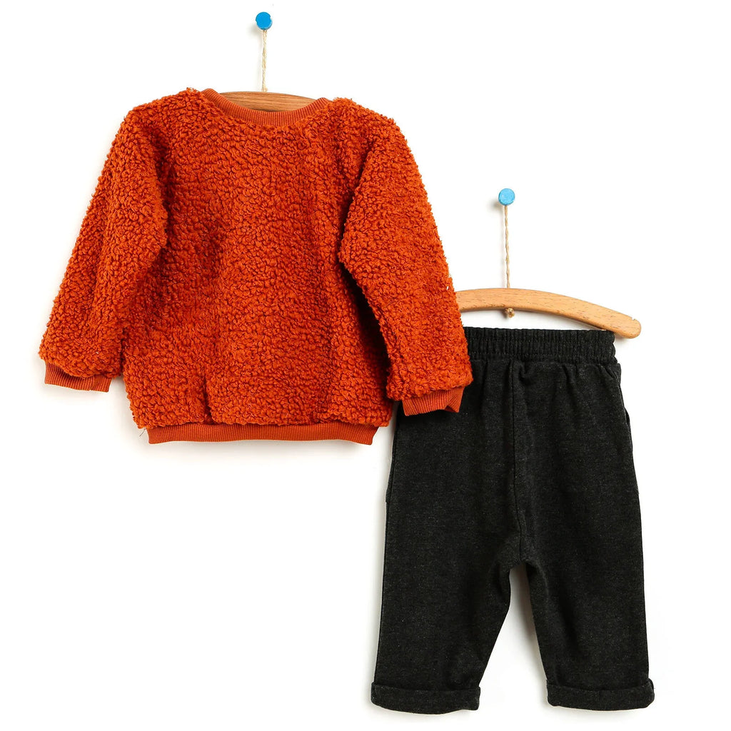 HelloBaby Sweatshirt-Pants - Cinnamon
