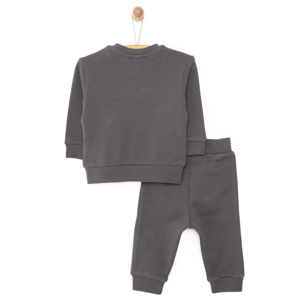 Crys-T HelloBaby Basic Boy Text Printed Jogging - Anthracite