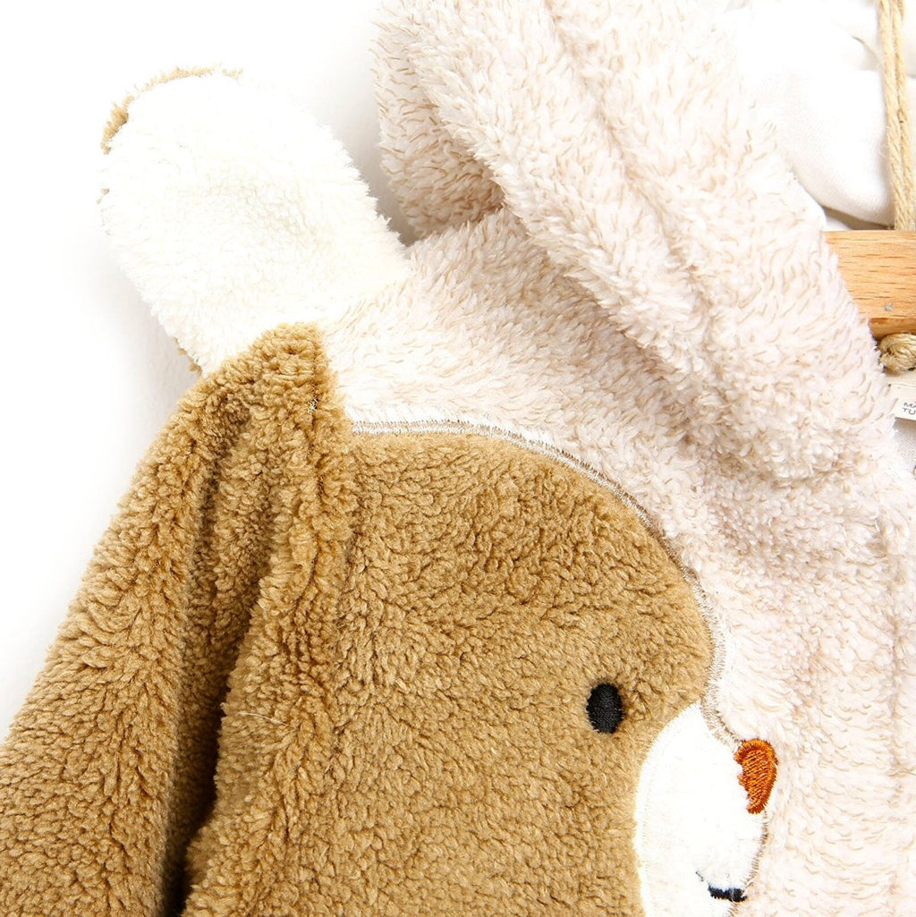 Siwmpsuit Traed i Fabanod Midimod Newborn Cute Bears Welsoft - Beige