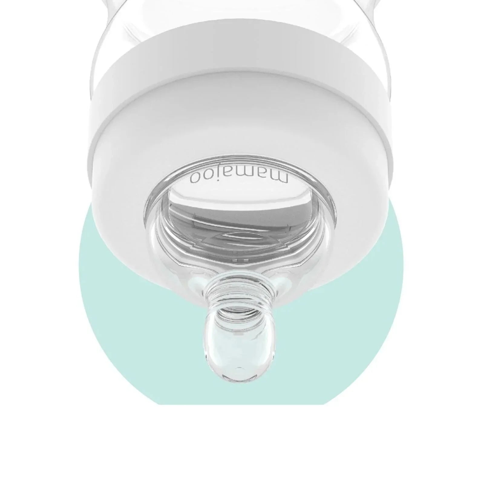 Potel Baban Mamajoo Gwrth-Golic PP Llif Canolig 6+ mis 250ml - Arian