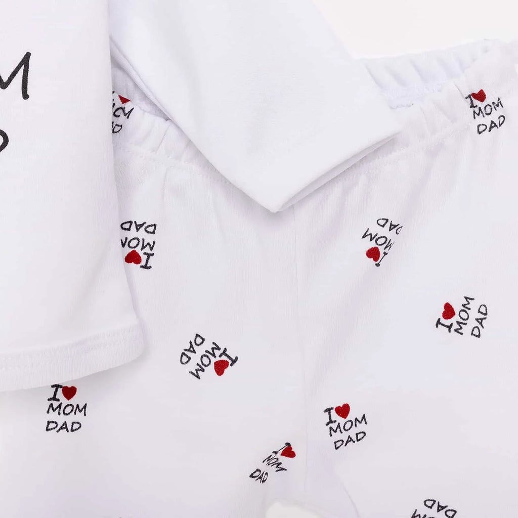 Set Newydd-anedig 10 Darn HelloBaby Girl - Ecru