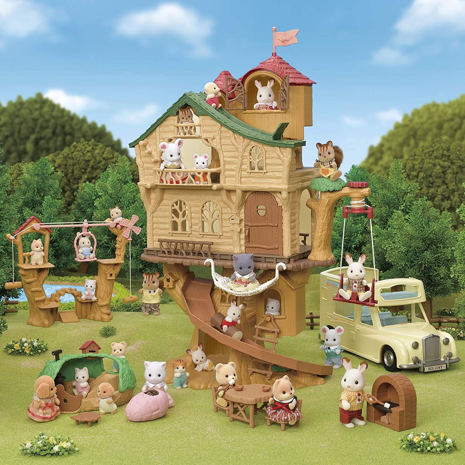 Set Chwarae Parc Rhaffordd i Fabanod Sylvanian Families ar gyfer Plant 3 Oed a Hŷn