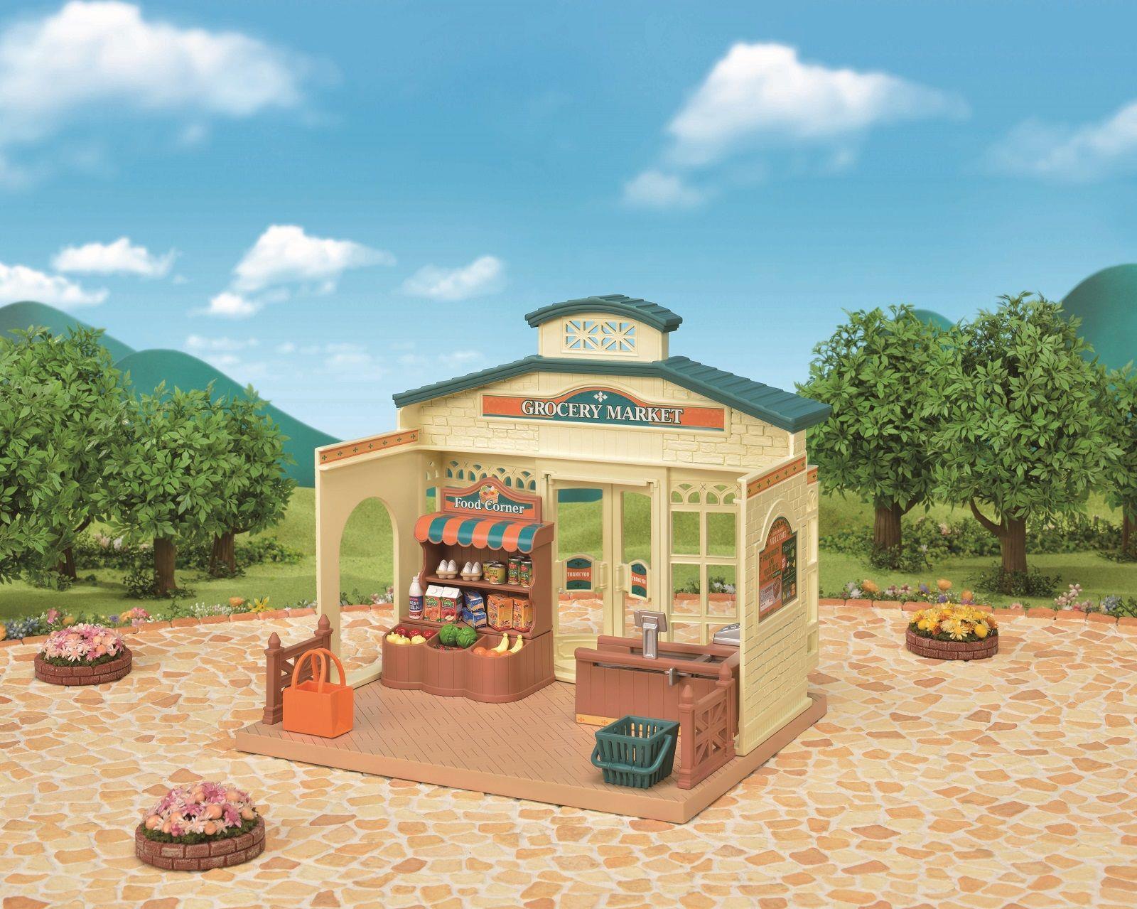 Set Chwarae Marchnad Groseri Sylvanian Families ar gyfer Plant 3 Oed ac I fyny