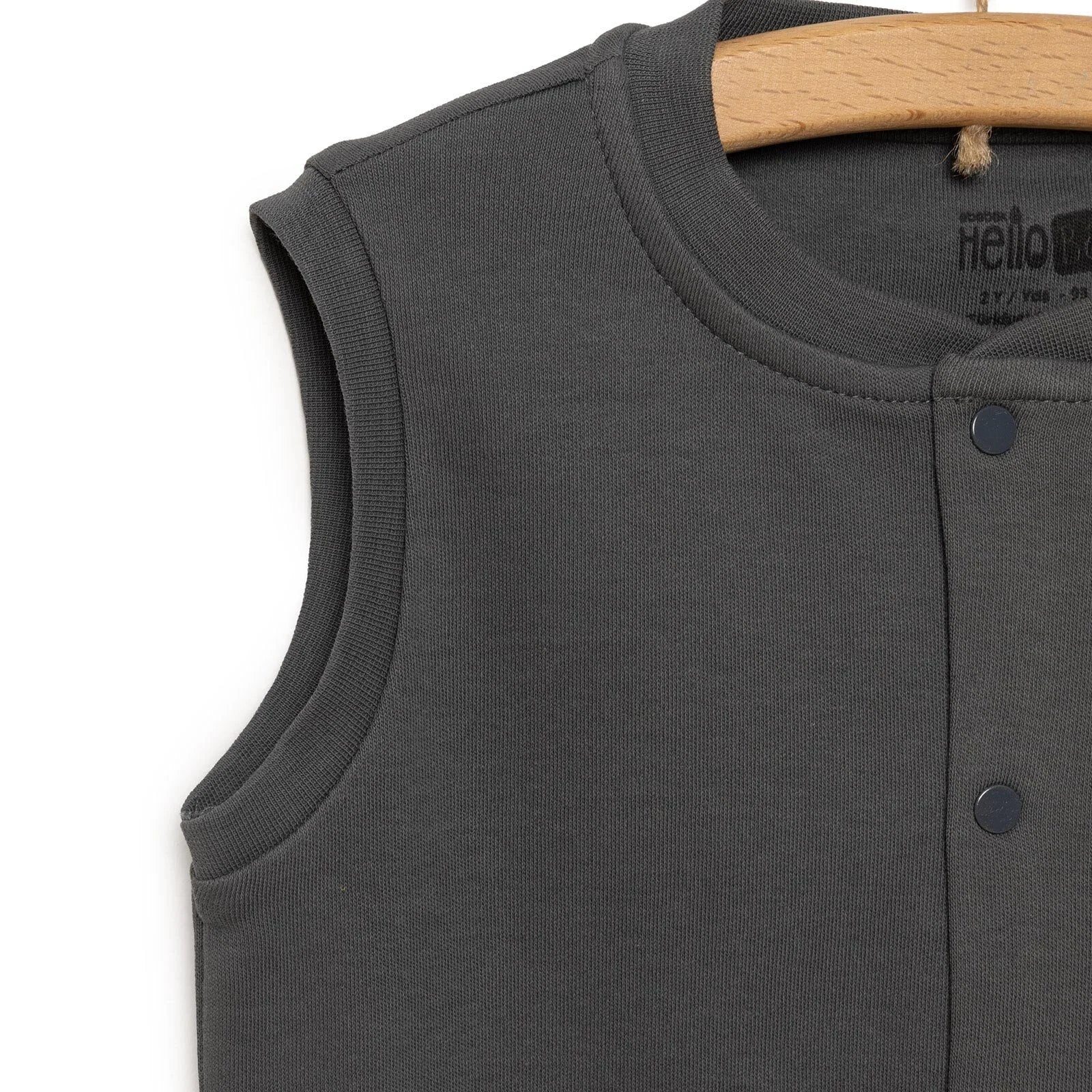 Siaced Gwau Rhibbog HelloBaby i Fachgen - Llwyd Tywyll