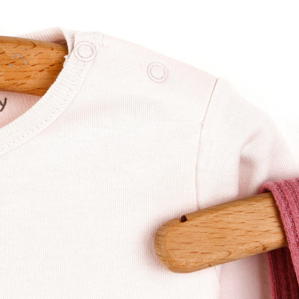 For My Baby Newborn My Family Overalls-Slippers - Light Rose