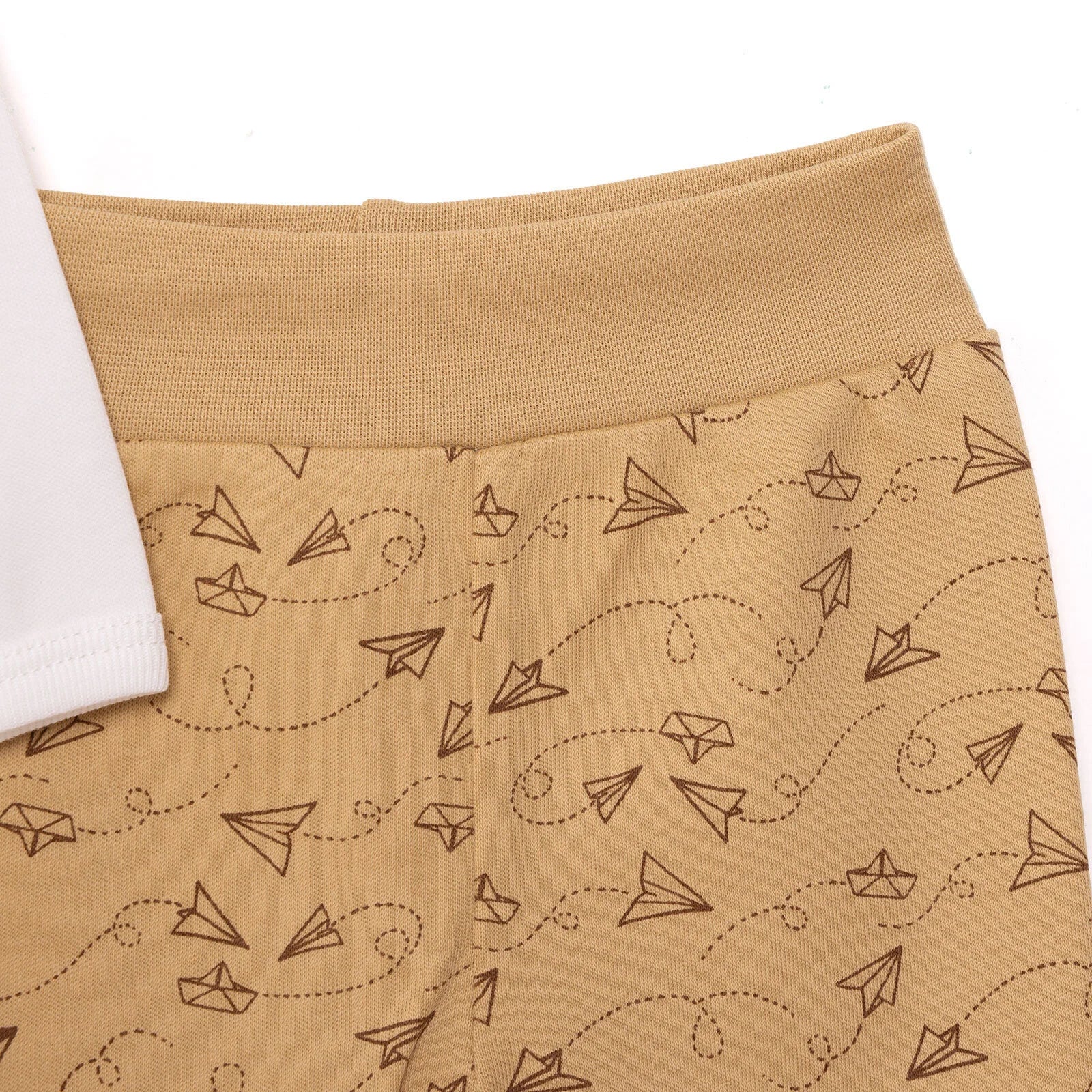 Set 5 Darn ar gyfer Newydd-anedig HelloBaby Boy - Beige