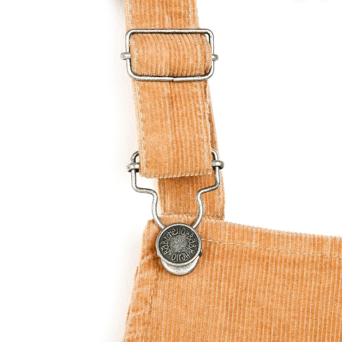 HelloBaby Basic Baby Boy Velvet Overalls - Brown