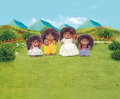 Set Chwarae Teulu Draenogod Sylvanian Families ar gyfer Plant 3 Oed a Hŷn