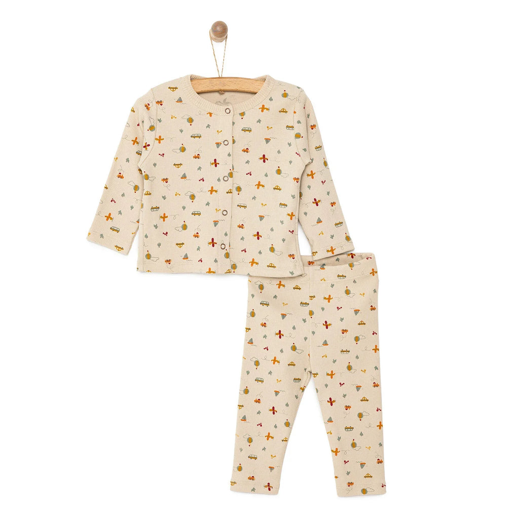 Siwt Gwisg Ffasiwn Newydd-anedig - Beige