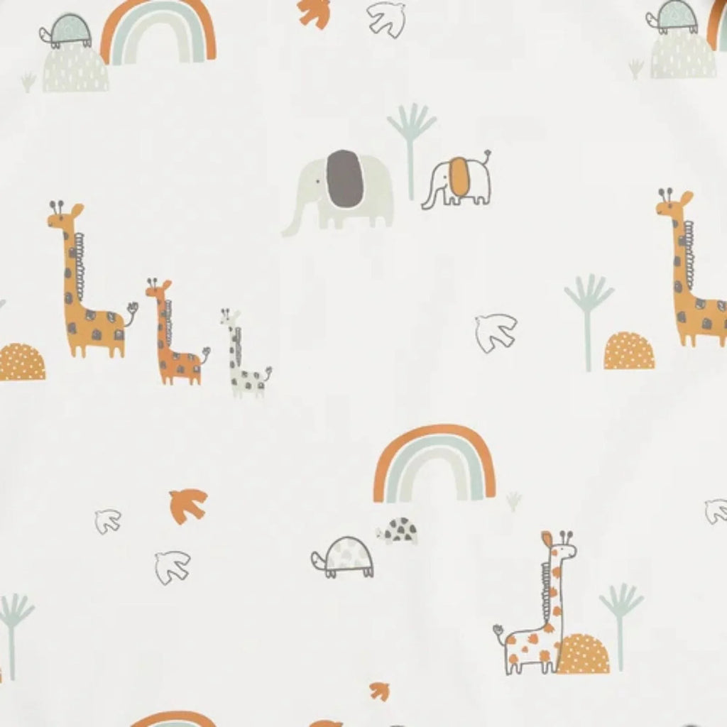 Bib amddiffynnol Bibado ar gyfer diddyfnu - Serengeti Spaghetti