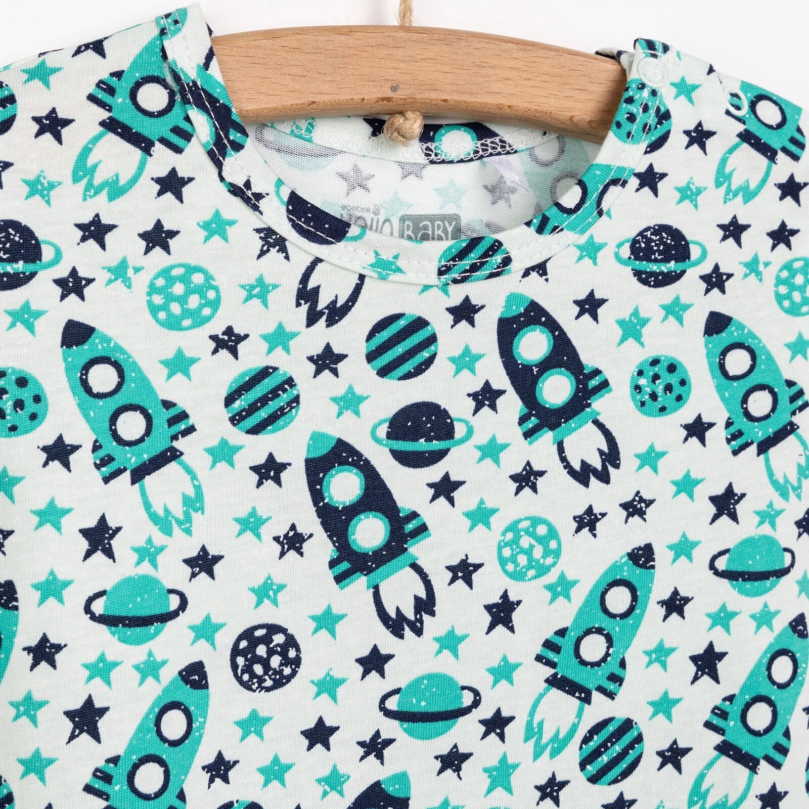 Dungarees Byr HelloBaby i Fachgen - Gwyrdd