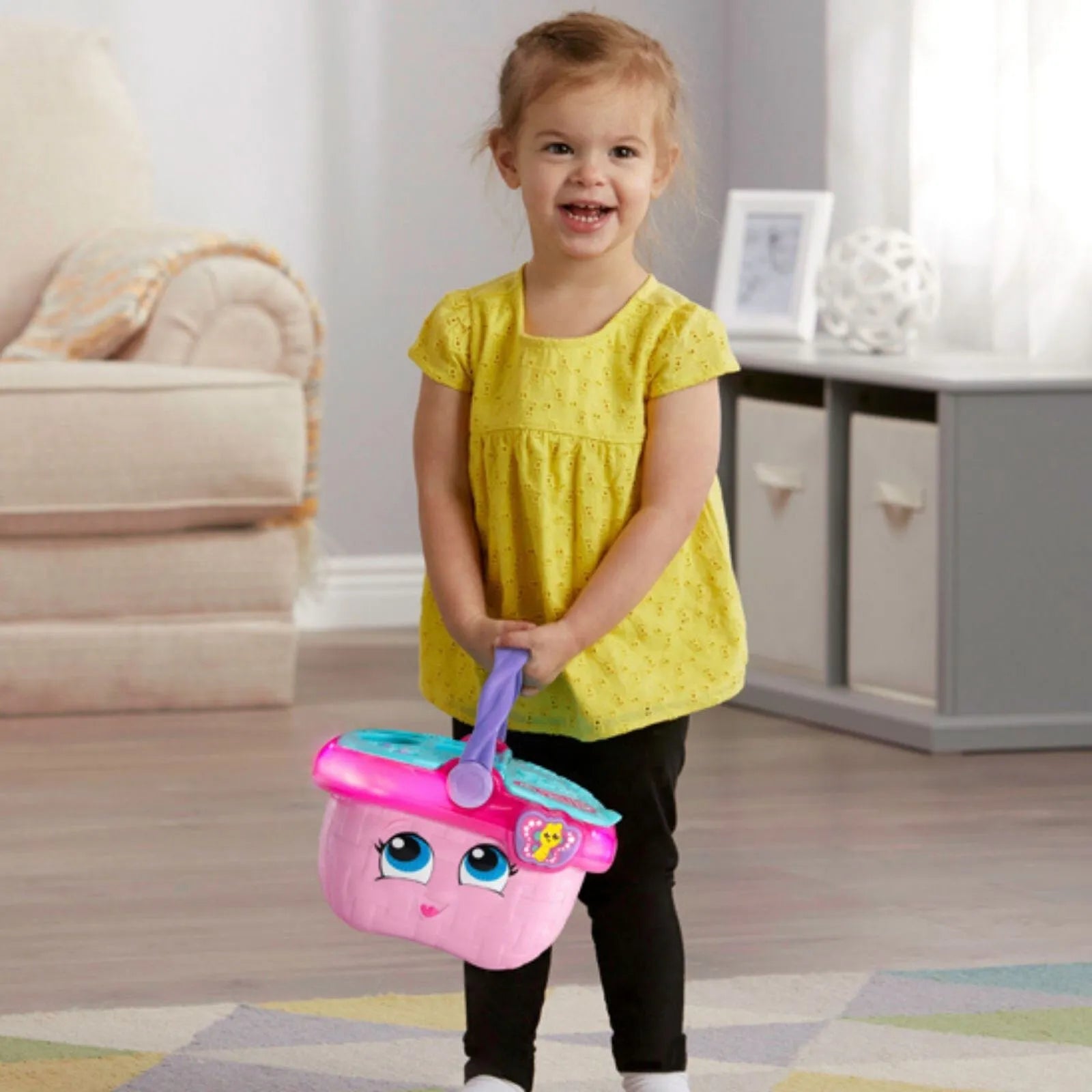 Basged Bwyd a Siapiau LeapFrog i'w Rhannu