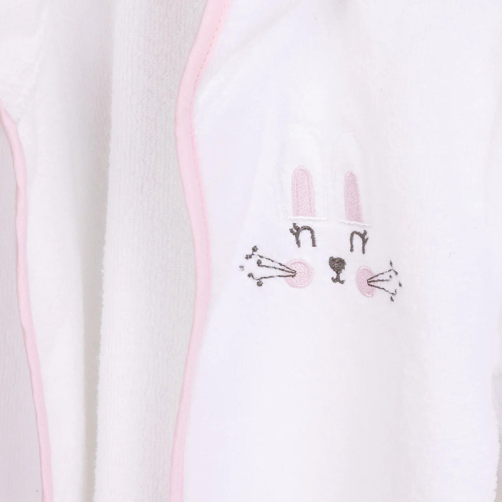 Gŵn Ymdrochi Babanod Mollia Girl - Gwyn