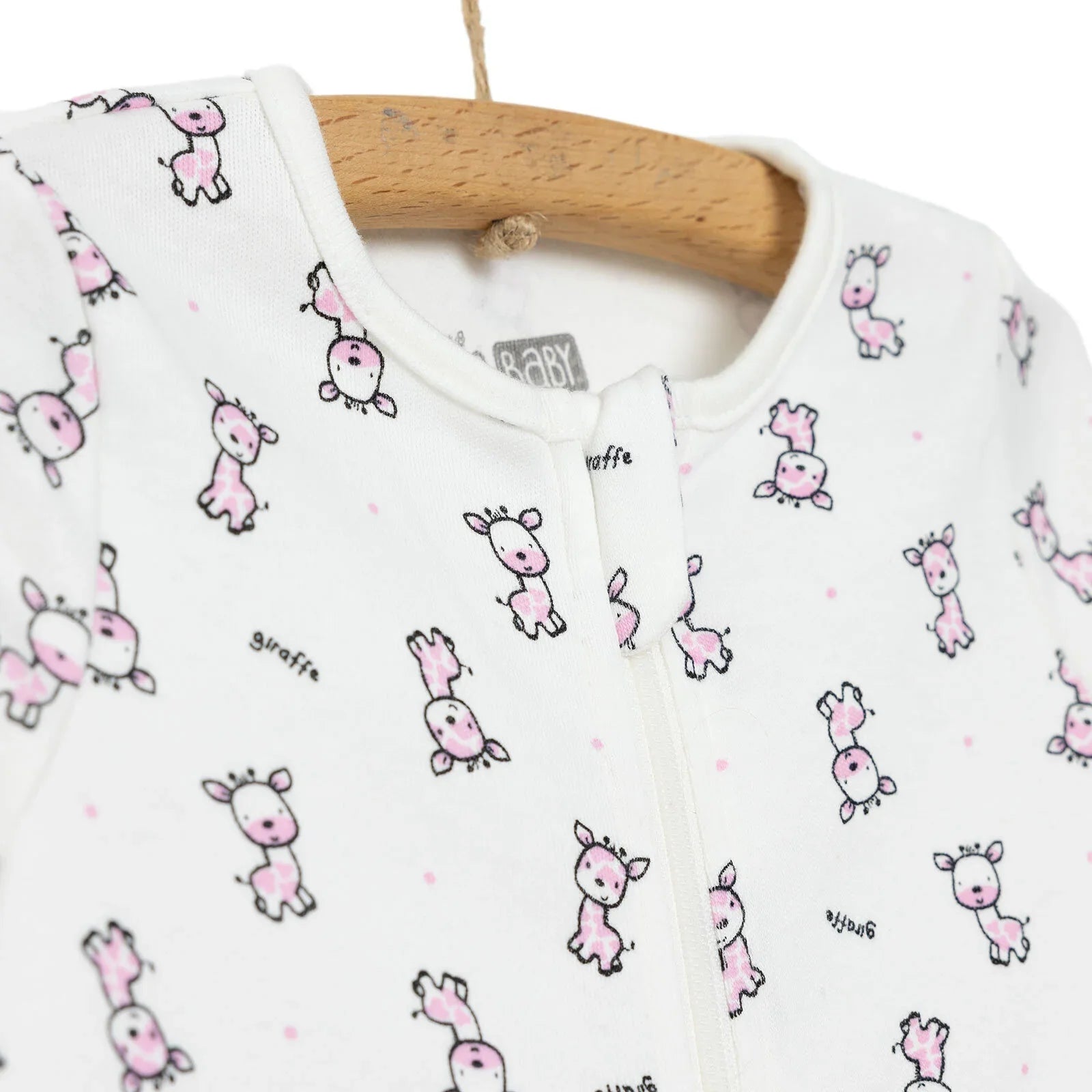 HelloBaby Newborn Baby Girl Footed Jumpsuit - Pink