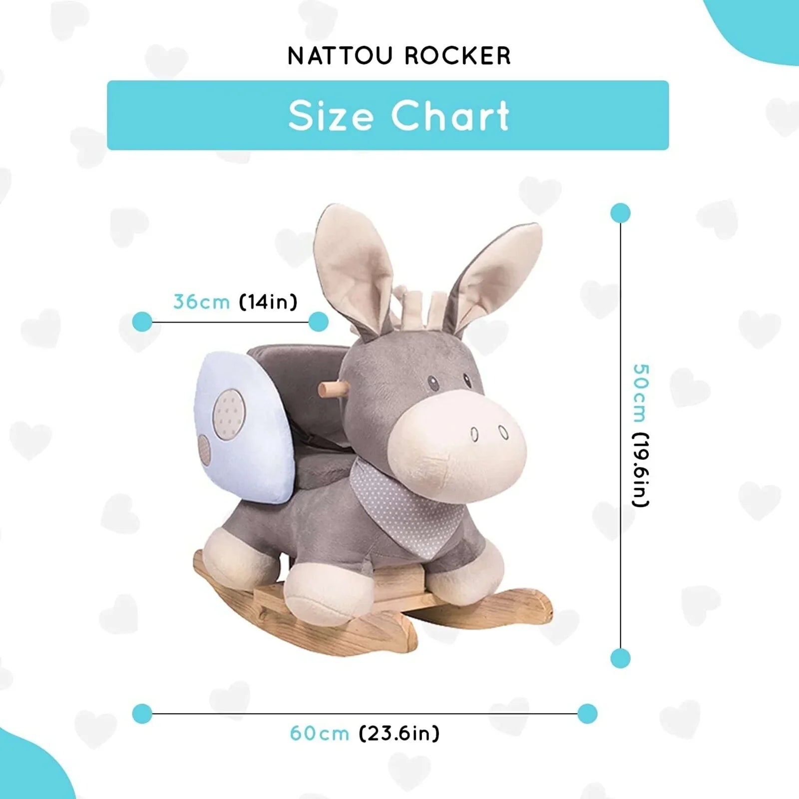 Nattou Cappuccino Donkey Rocker