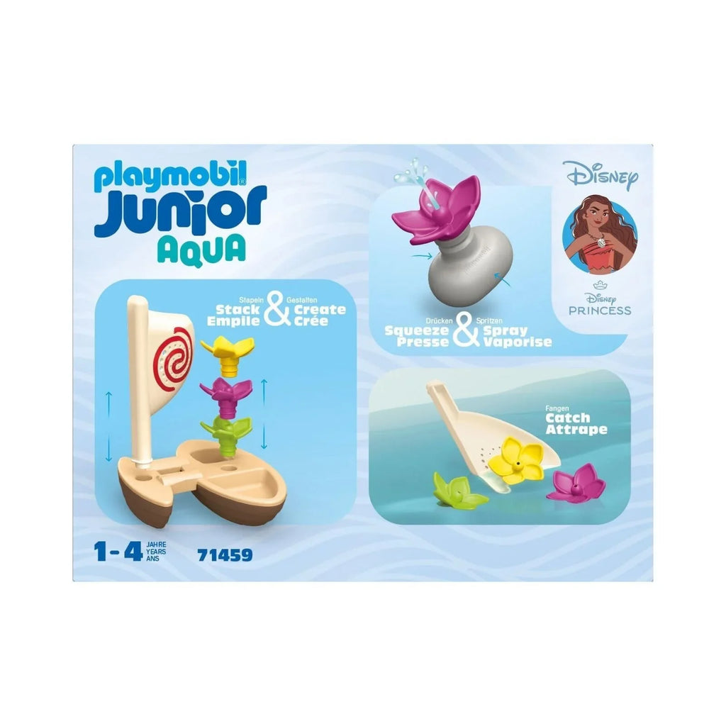 Playmobil Junior Aqua &amp; Disney 71459 Cwch Hwylio Moana