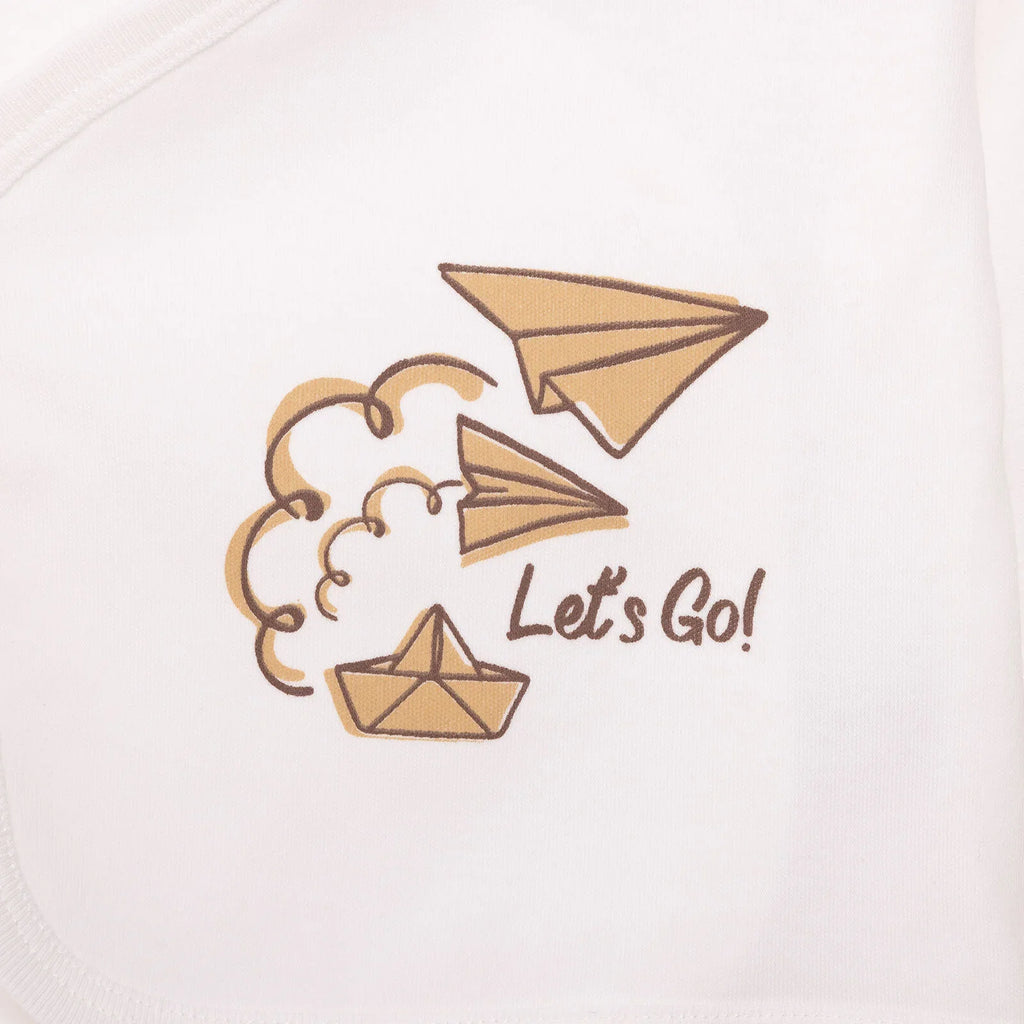 Set 5 Darn ar gyfer Newydd-anedig HelloBaby Boy - Beige