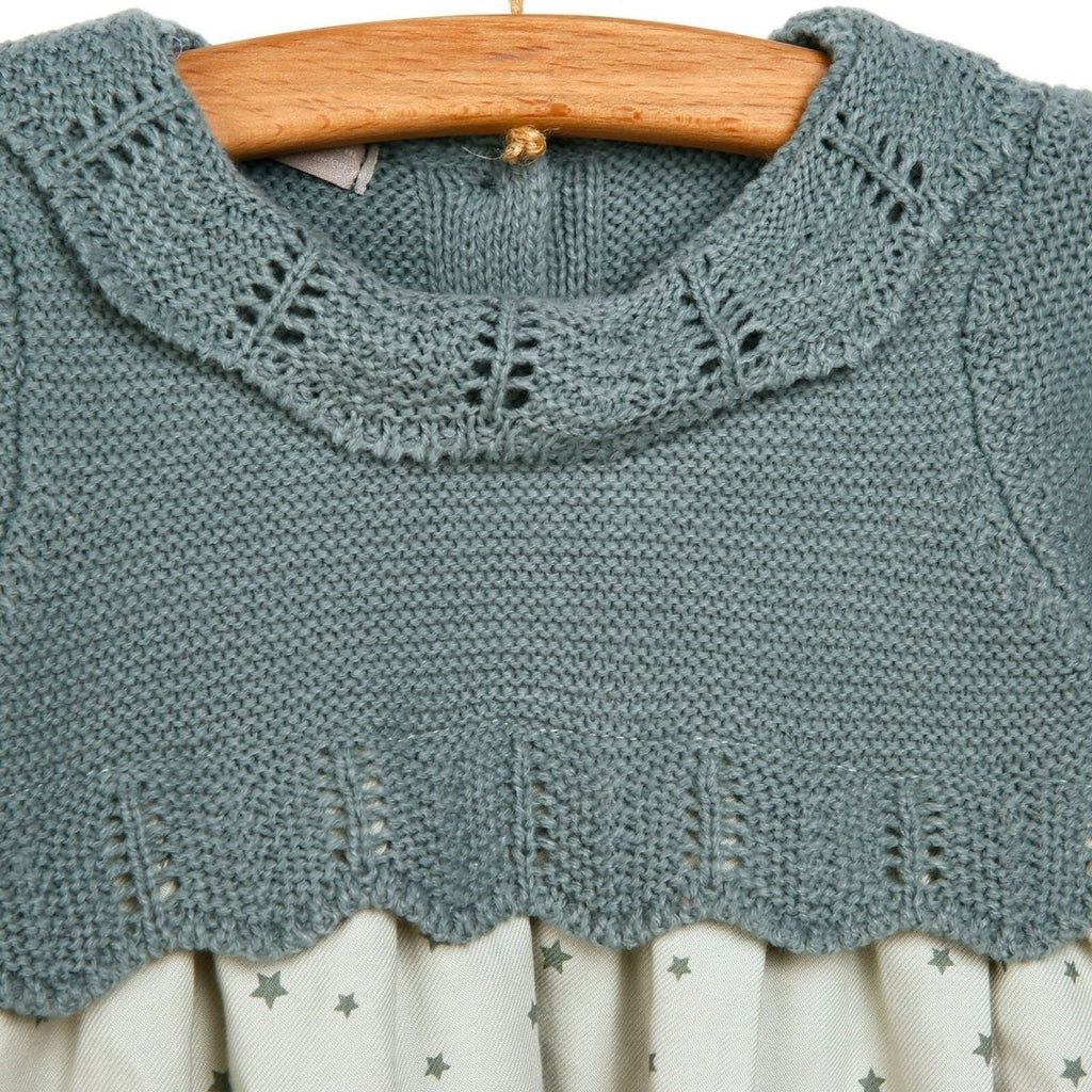 Gwisg Seren Fach gan Cassiope ar gyfer Newydd-anedig - Glas