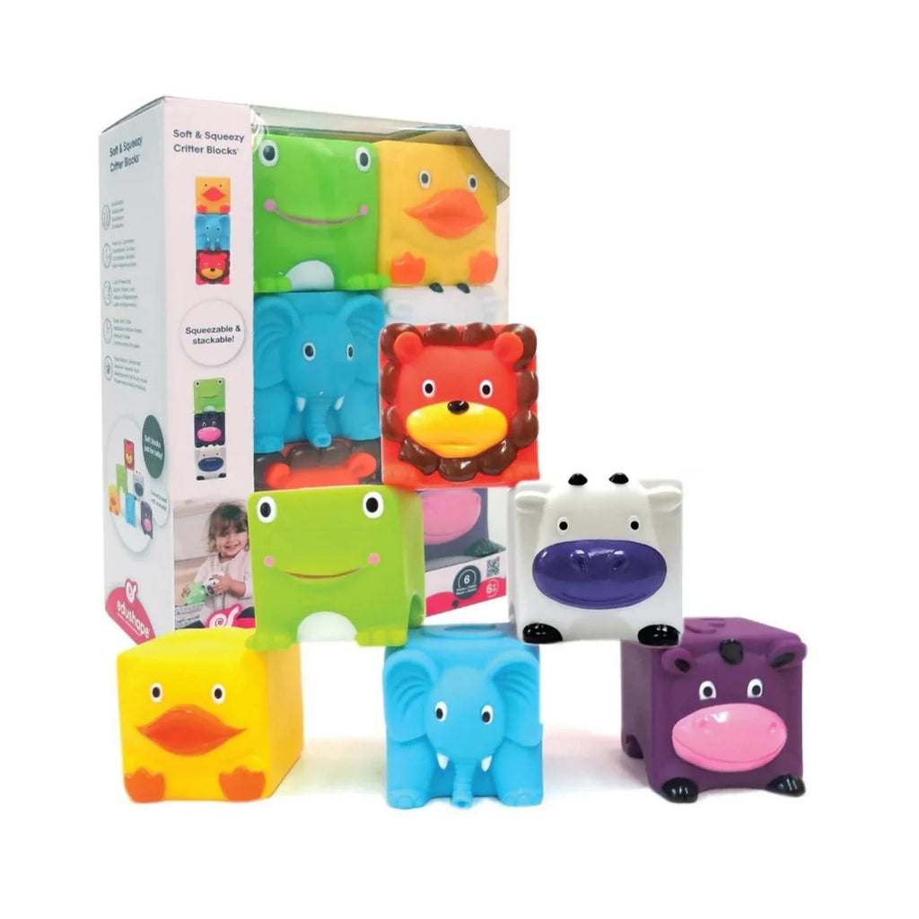 Edushape Soft & Squeezy Critter Blocks