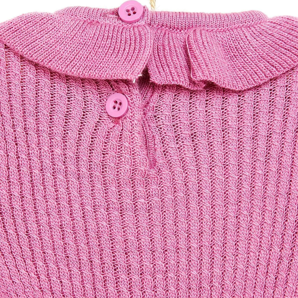 Siop HelloBaby - Gwisg Gwau Fer ar gyfer Newydd-anedig - Lliw Lila