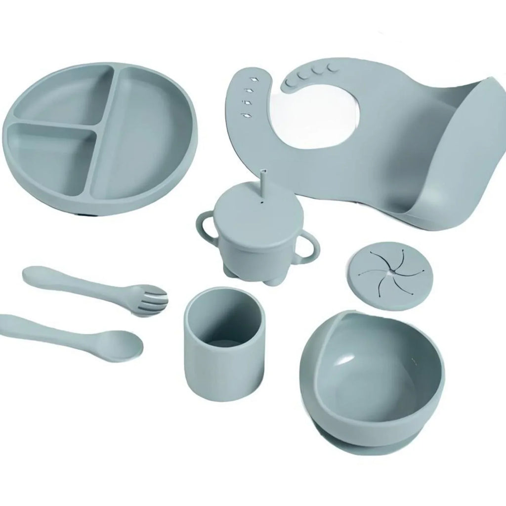 BLW Essentials Silicone Feeding Set - Dusky Blue