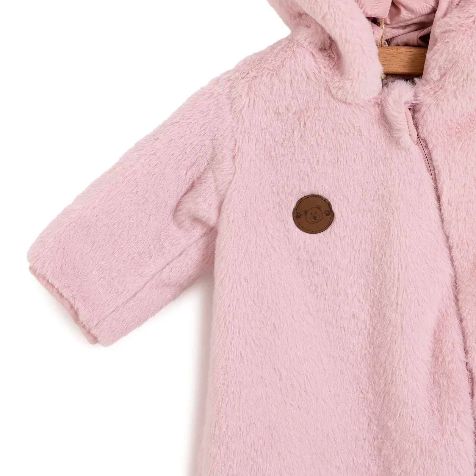 Siwmpsuit Traed Plush i Faban Merch Newydd-anedig HelloBaby - Pinc