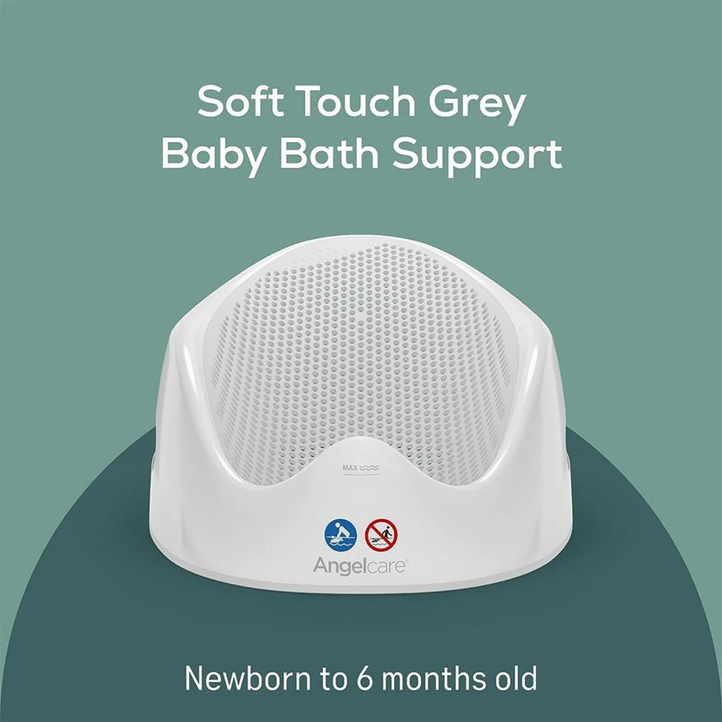 Angelcare Soft Touch Baby Bath Support - Grey