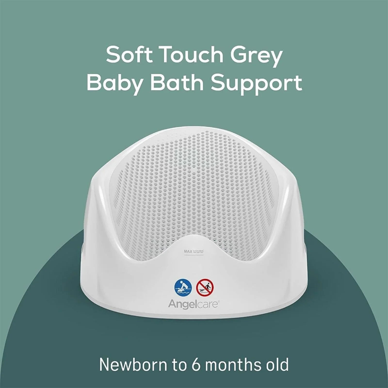 Angelcare Soft Touch Baby Bath Support - Grey