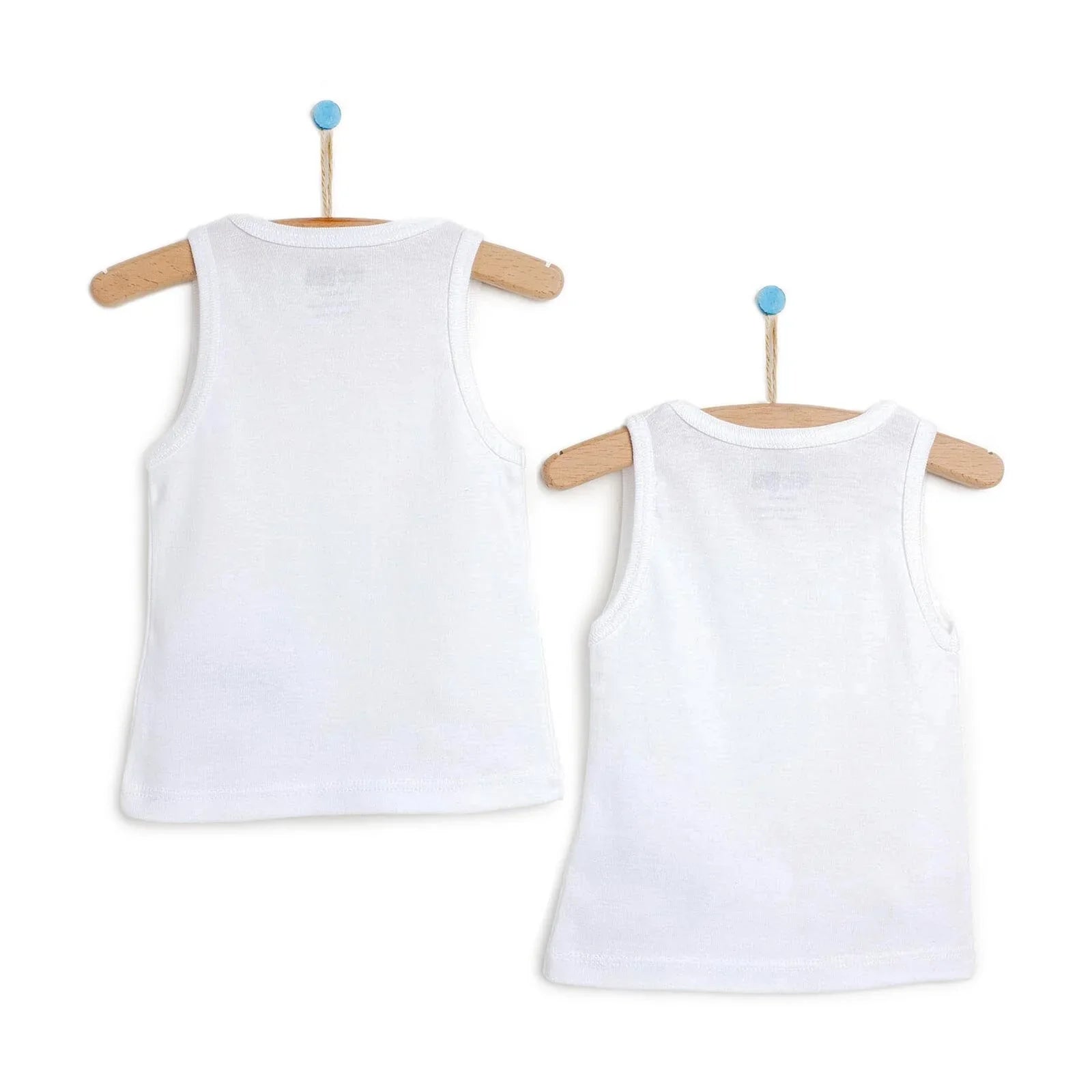 HelloBaby Boy 2-Pack Tanks - White