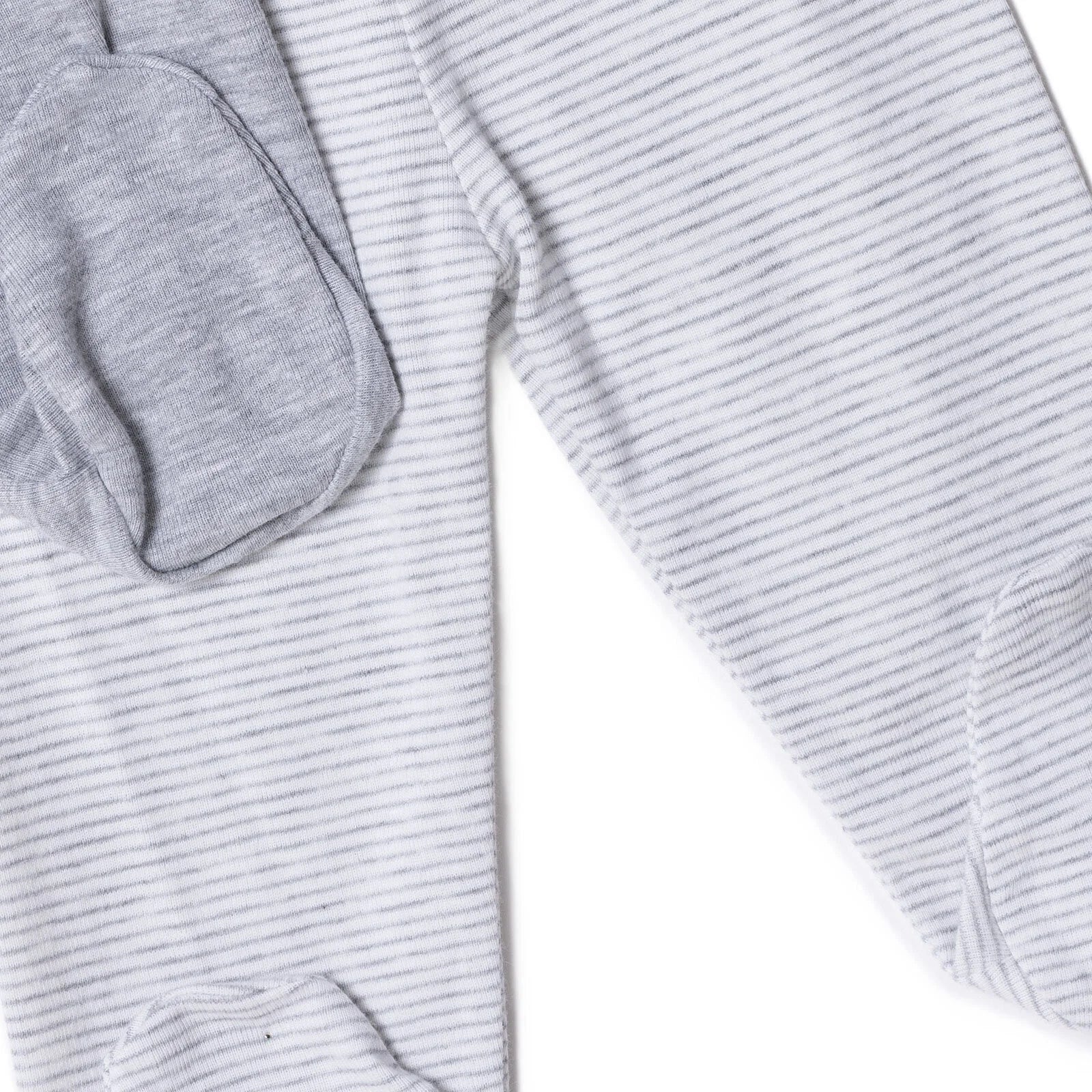 HelloBaby Unisex 2 Piece Footed Bottom - Snow Melange